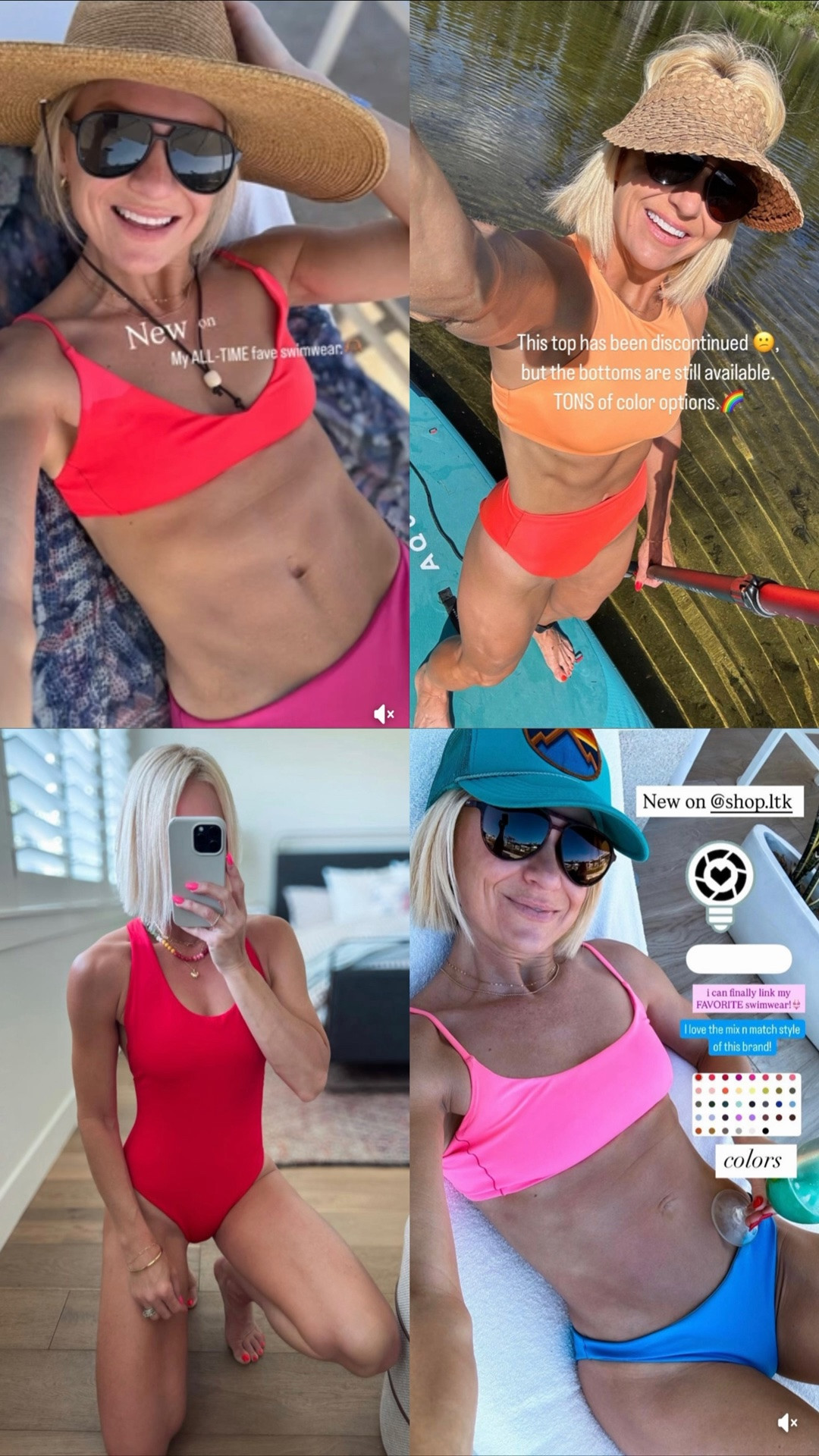 @Left On Friday — the g.o.a.t of swimsuits, IMO! The reviews will prove it.
Wearing the Sunday top and wear to bottoms in the neon yellow and blue, but also the hi hi bottoms in the bright orange and pool days top in hot pink  — NEW big boob styles too.

#LTKmomlife #LTKOver40 #LTKSwim