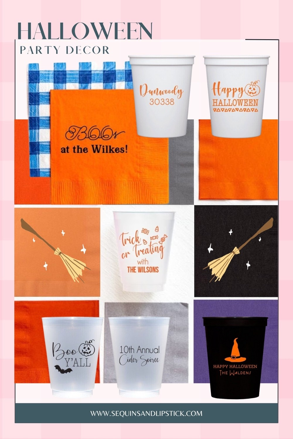 Make your Halloween party one to remember with custom cups and napkins! Whether you’re hosting a spooky soirée or trick-or-treat pregame, these personalized designs bring festive charm to every sip and snack.


#LTKParties #LTKHalloween #LTKKids