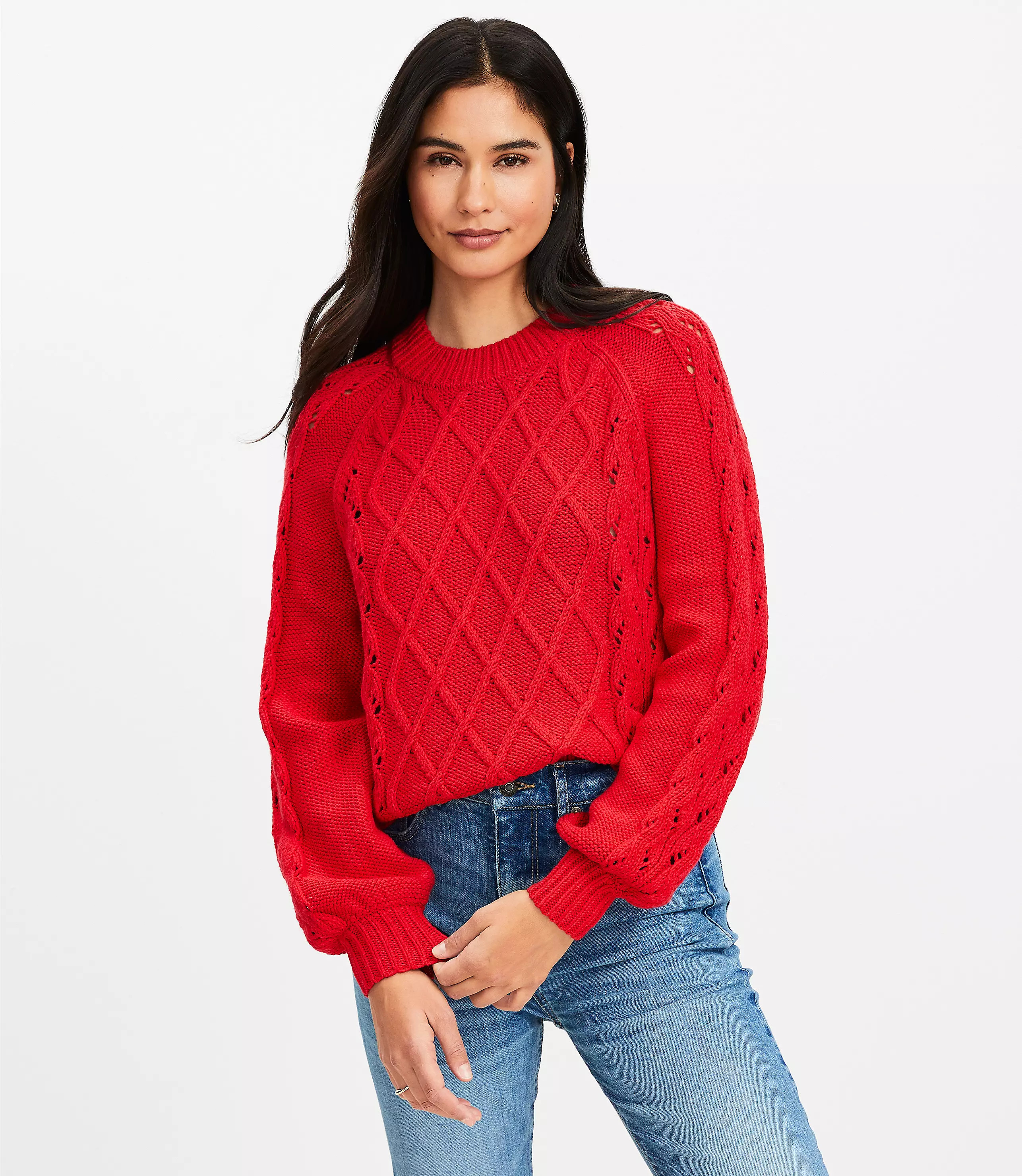 Textured Stitch Sweater | LOFT