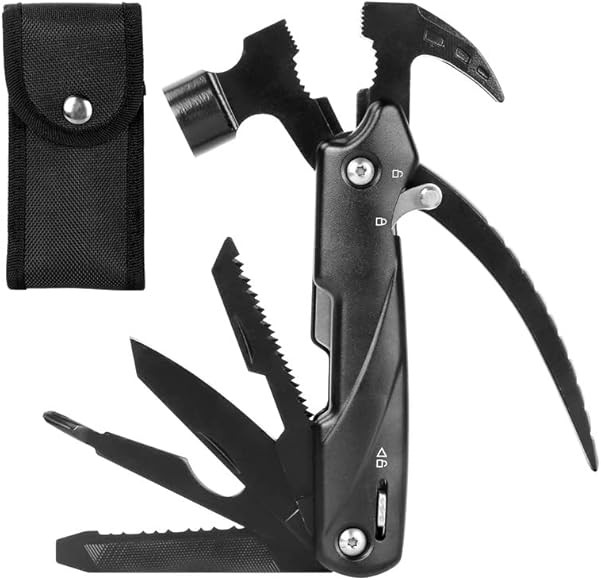 HAOBAOBEI Camping Multitool Hammer, Multipurpose Tool, Survival Tool Multitool, Fathers Day Hammer C | Amazon (US)
