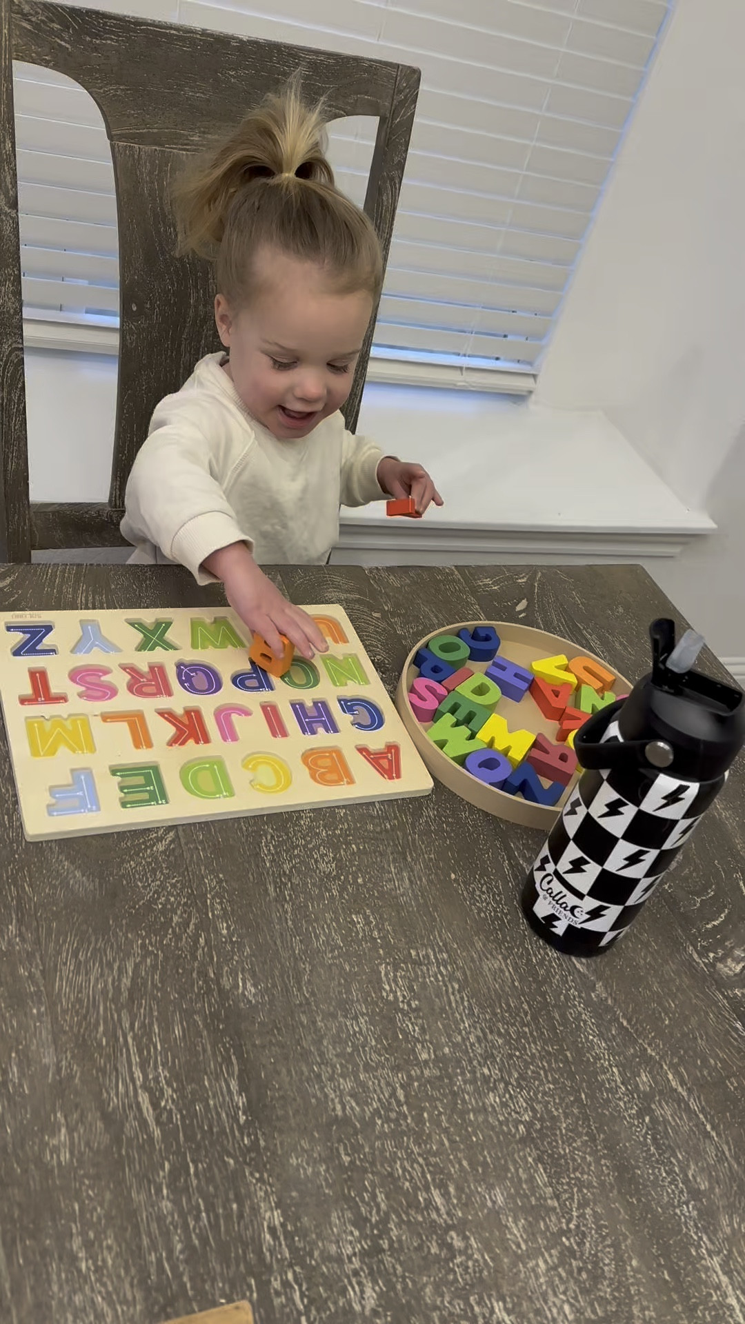 We love a good sensory education activity👏🏼@solobotoys has puzzles and sensory tray has been helping Blakelyn learn her ABC’s! #solobotoyspartner

#LTKU #LTKKids #LTKMostLoved