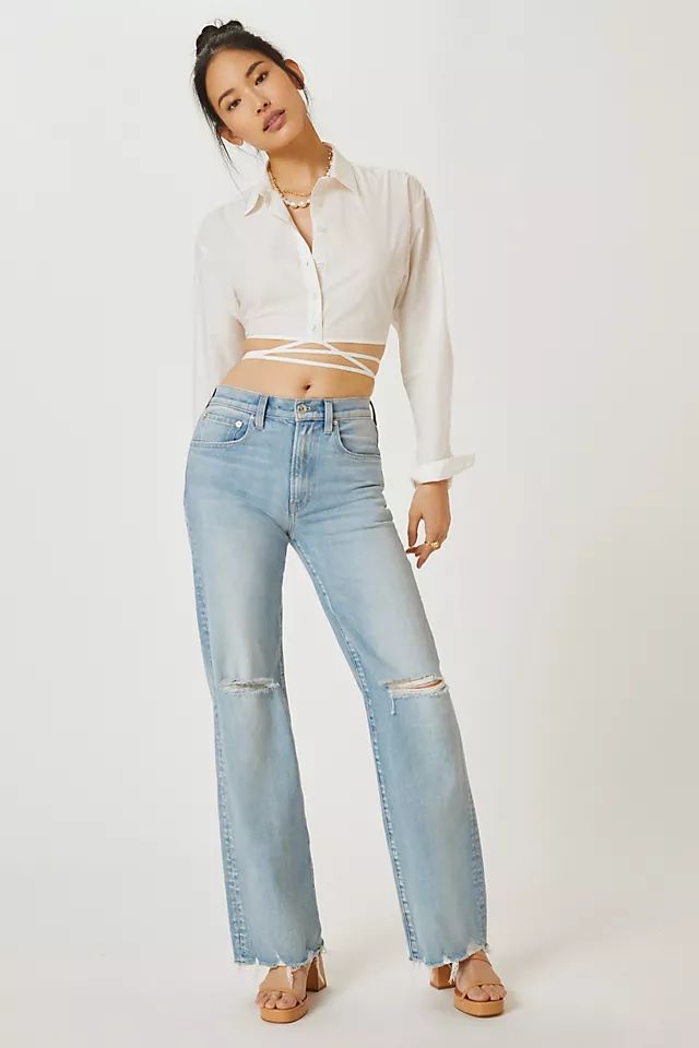 EDWIN Marli High-Rise Wide-Leg Jeans | Anthropologie (US)