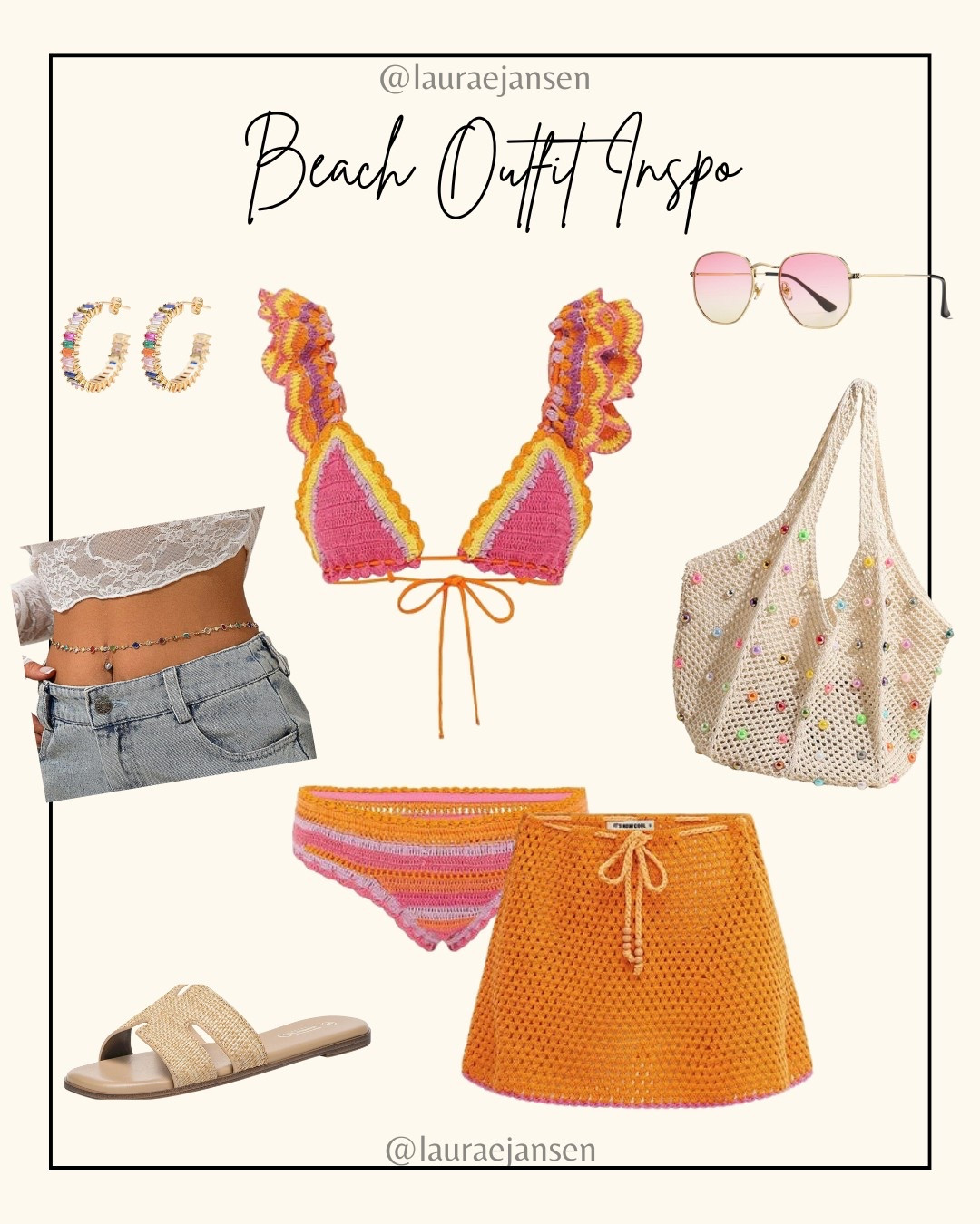 Cute casual beach outfit inspo

#LTKStyleTip #LTKSeasonal #LTKTravel