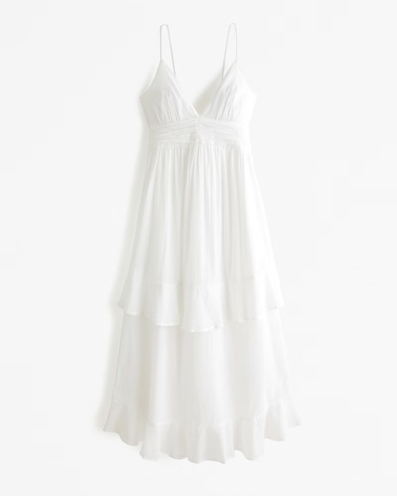 Tiered Maxi Dress | Abercrombie & Fitch (UK)