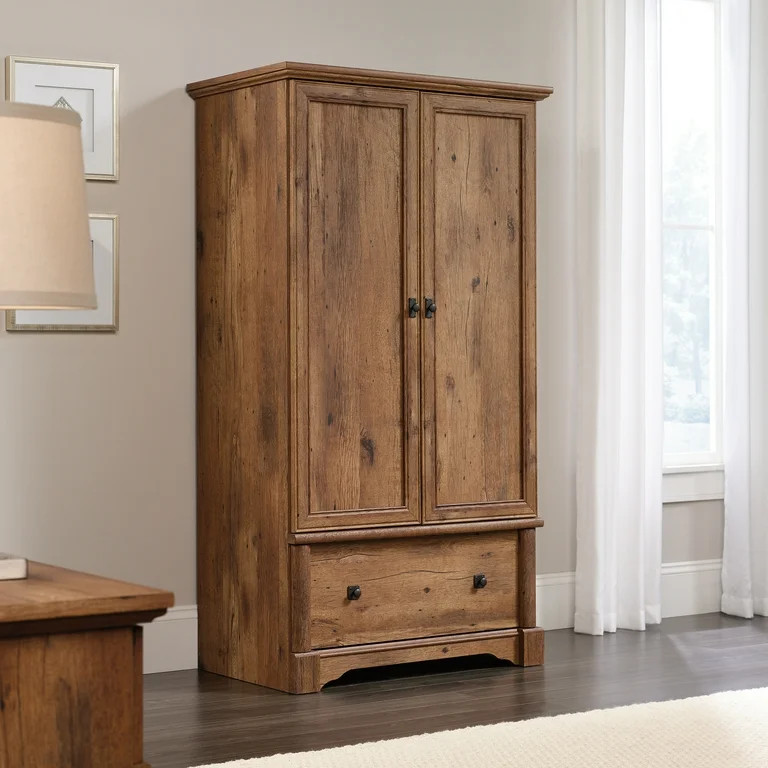 Sauder Palladia Armoire, Vintage Oak Finish | Walmart (US)