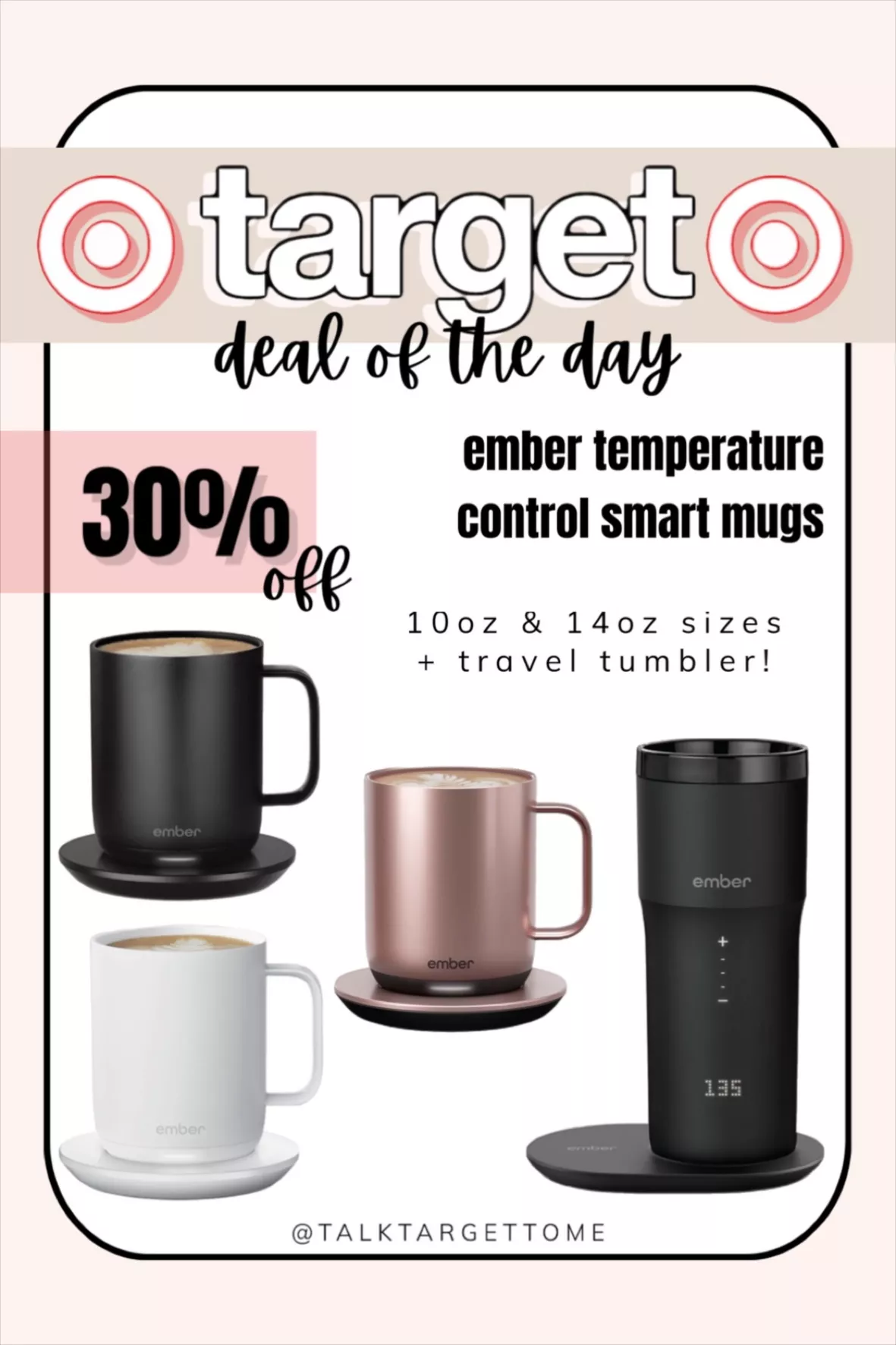 Ember Mug² Temperature Control Smart Mug 14oz - Rose Gold : Target