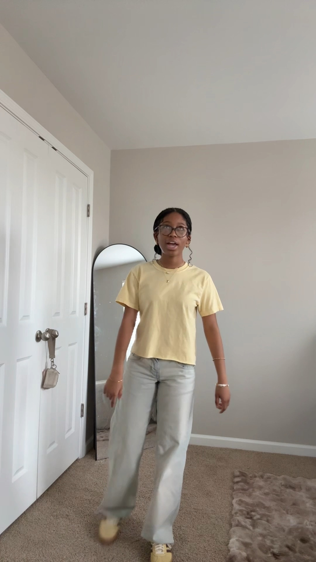 im back did you miss me ? 🍌 
shirt - Hobby Lobby 
jeans - Motel Rocks
Shoes - Adidass

#LTKStyleTip #LTKSpringSale #LTKU
