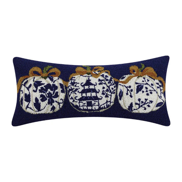 Chinoiserie Pumpkin Hook Pillow | Cailini Coastal