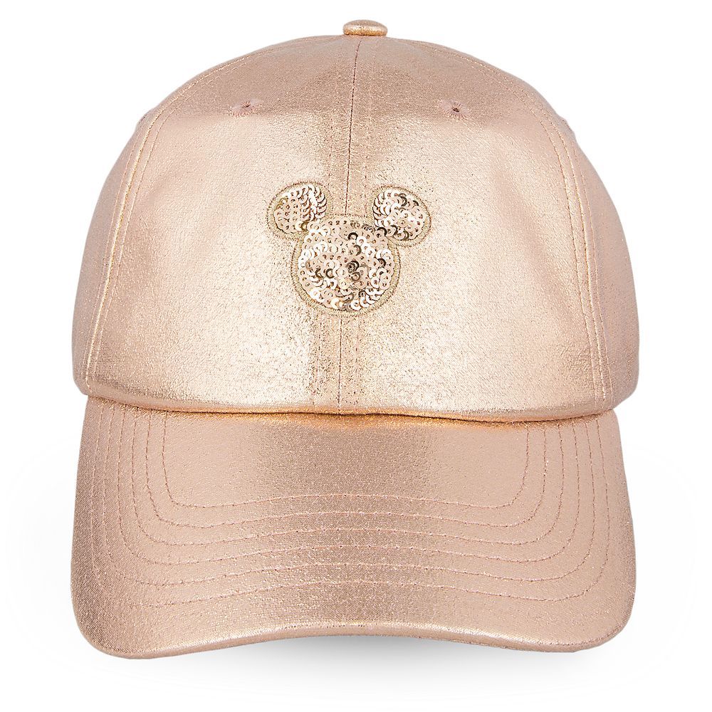 Mickey Mouse Rose Gold Baseball Cap for Women | Disney Store