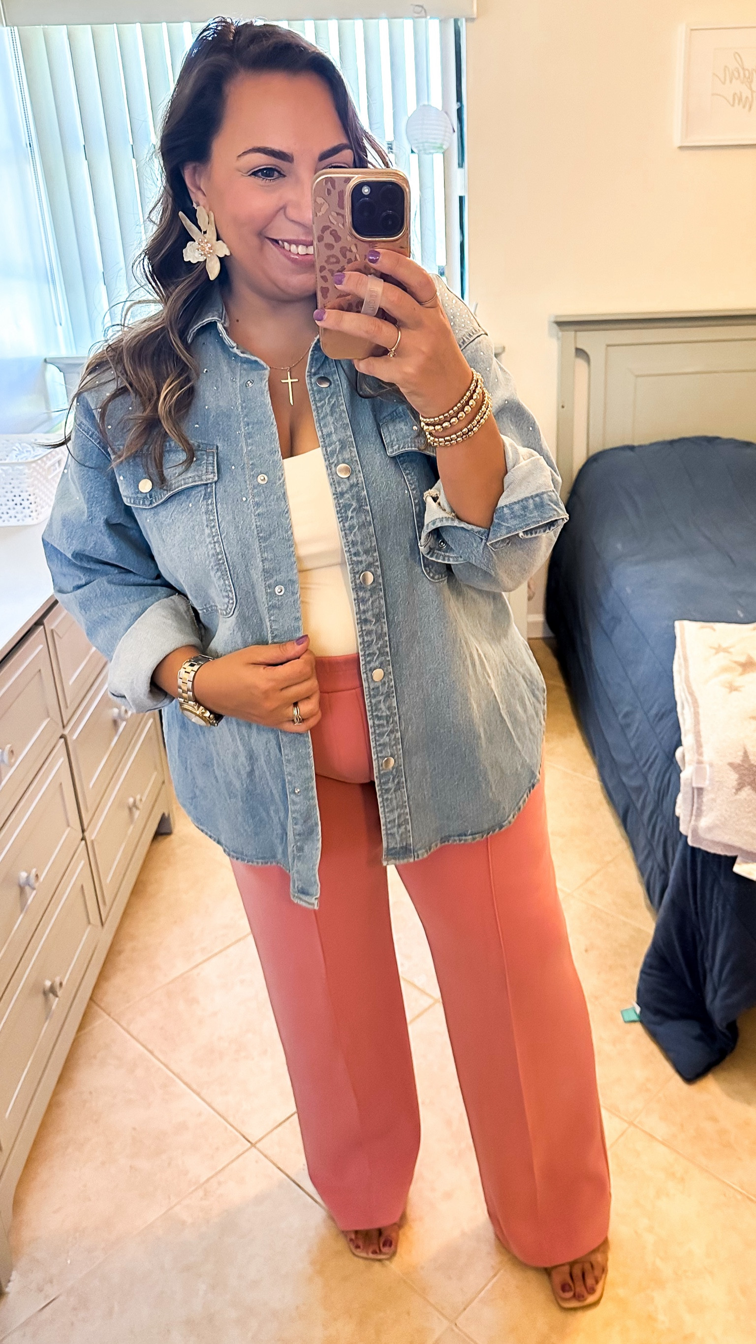 • cami bodysuit - Nuuds
• pants - Target
• denim jacket - Target
• heels - Target (old; similar style linked)
• earrings - Amazon
• necklace - Electric Picks x Dede Raad
• bracelets - Francesca’s
• watch - Invicta 
• ring - Electric Picks x Madi Nelson 


#LTKSeasonal #LTKOver40 #LTKFindsUnder50