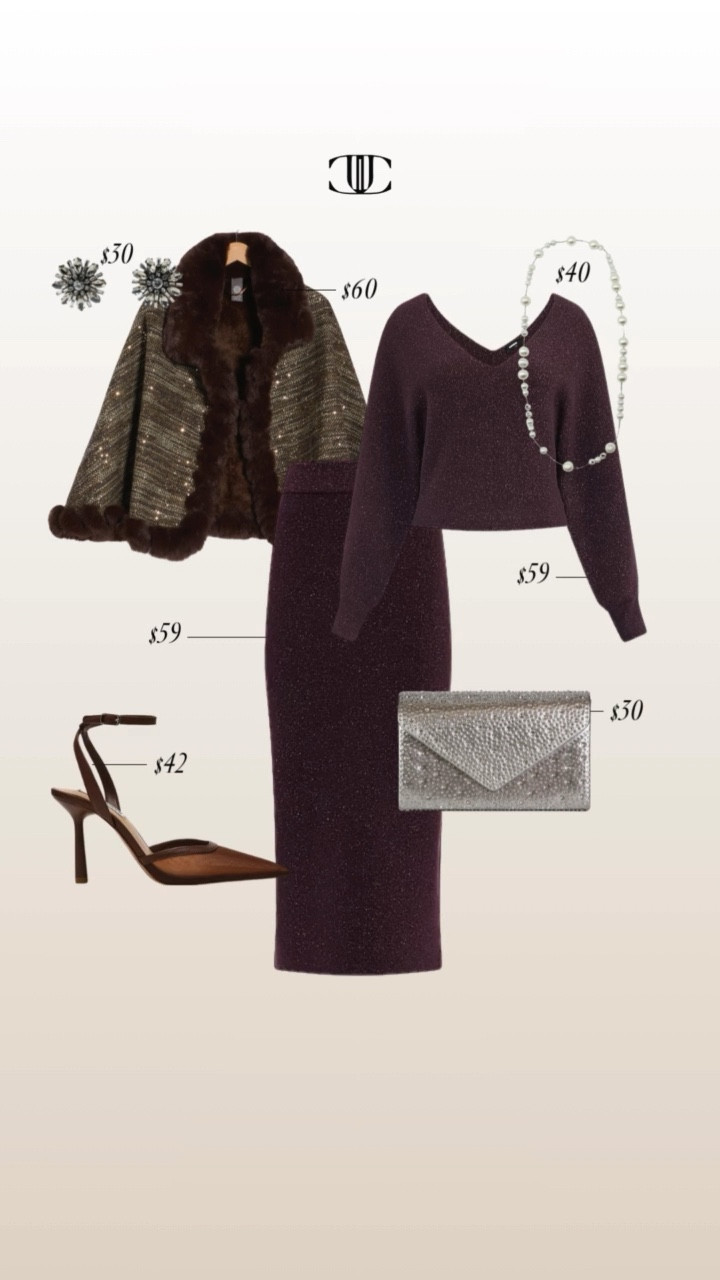 Holiday party season is HERE ✨ and I pulled together 10 chic, budget-friendly looks to help you get dressed for every event on your December calendar. From sparkly trousers and luxe faux fur to metallic skirts, statement tops, and party-ready knit sets—these styled outfits make getting dressed easy and elevated.

Swipe through to shop each look directly and save this post for holiday outfit ideas you can wear to: Christmas dinners, office parties, cocktail nights, gift exchanges, school events, festive date nights, NYE and more.

#HolidayOutfits #HolidayStyleGuide #WhatToWear #ChristmasPartyOutfit #NYEStyle #FestiveFashion #BudgetFriendlyFashion #HolidayLooks #SparkleSeason #ChicStyleIdeas #WinterWardrobe #JCathell

#LTKHoliday #LTKSeasonal #LTKOver40