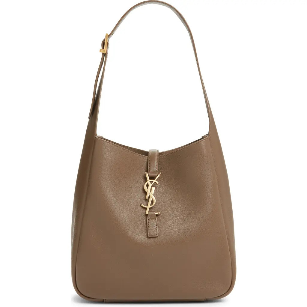 Saint Laurent Small Le 5 à 7 Leather Hobo in Pecan Brown at Nordstrom, Size No Size | Nordstrom