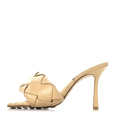 Nappa Maxi Intrecciato Lido Mule Sandals 39 Bandage | FASHIONPHILE (US)