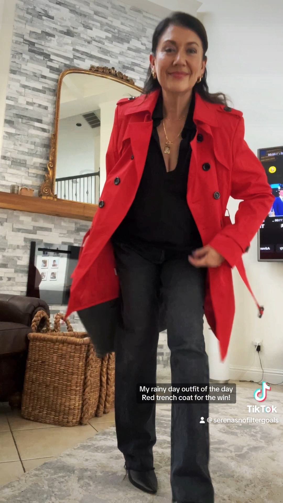 The Red ♥️Trench Coat

#LTKstyletip #LTKitbag #LTKSeasonal