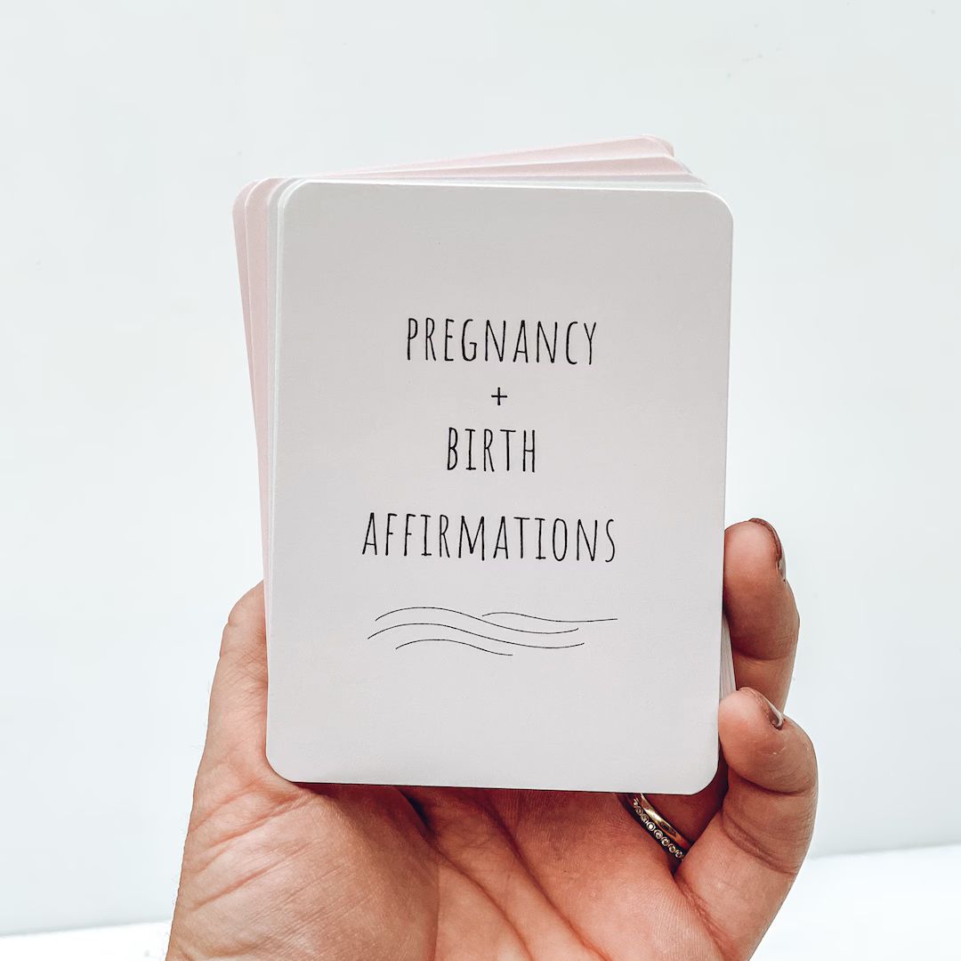 Pregnancy and Birth Affirmation Cards - Great pregnancy gift for new moms. Perfect as a baby show... | Etsy (US)