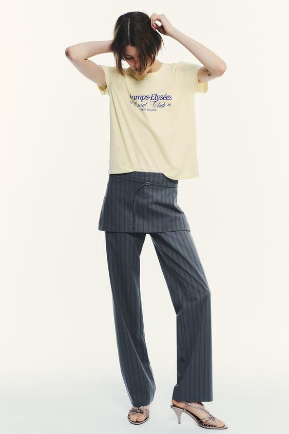 PINSTRIPE SKIRT PANTS | Zara US