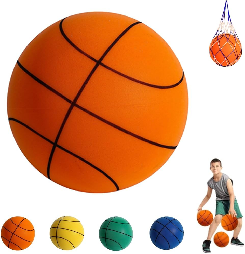 Silent Basketball Dribbling Indoor, Hush Handle Basketball Silent Foam Basketball for Indoor Sile... | Amazon (US)