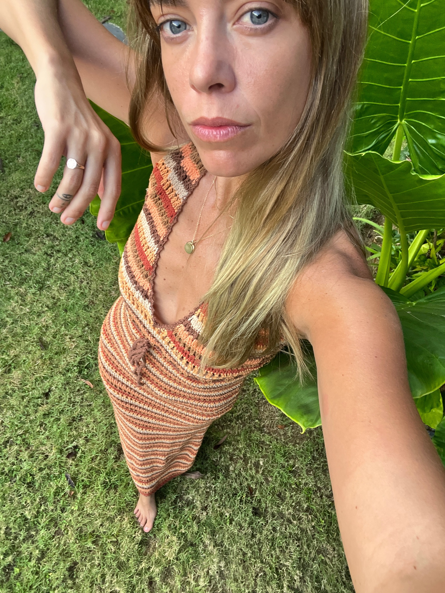 Sorry about the pose I truly don’t know what I’m doing. I lovvve this dress by Faithfull! FYI: I sized up and went for a 10 which fit perfectly (my normal size would’ve been too tight on me). 