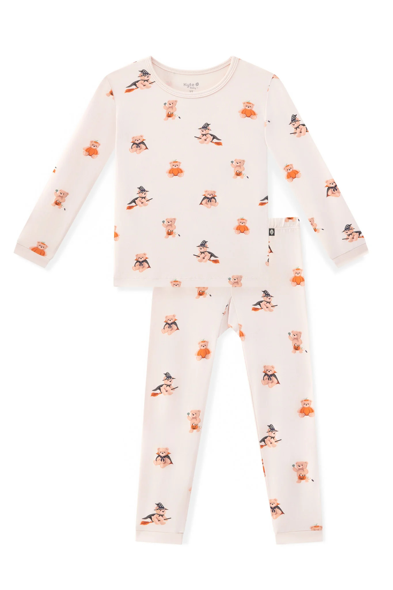 Long Sleeve Pajamas in Halloween Teddy | Kyte Baby