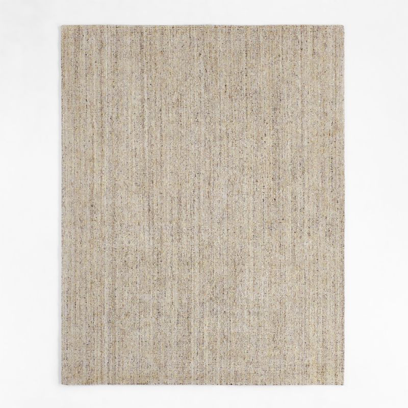 Vienne Wool Striped Beige Area Rug 6'x9' + Reviews | Crate & Barrel | Crate & Barrel