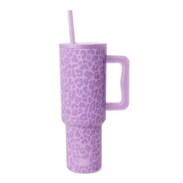 Simple Modern 40 fl oz Insulated Stainless Steel Trek Tumbler with Straw Lid|Electric Lavender Le... | Walmart (US)
