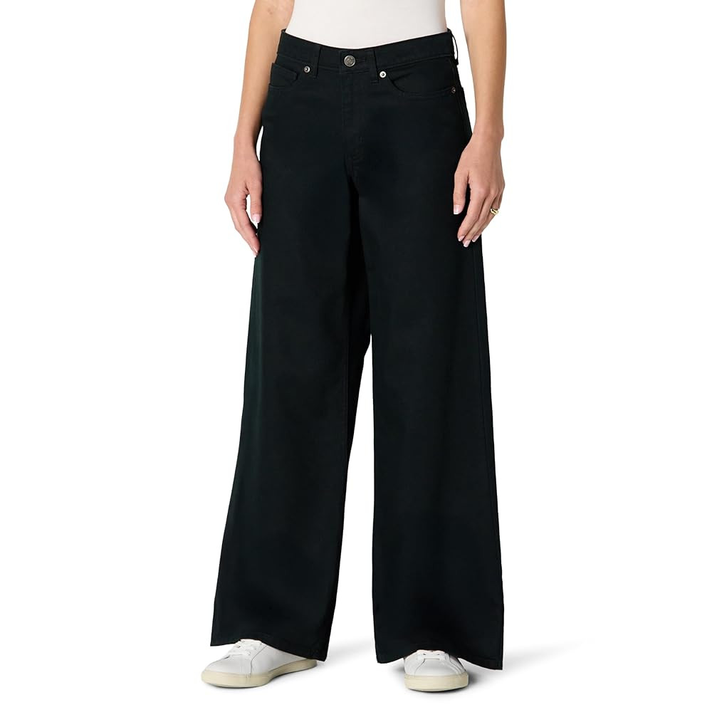 Amazon Essentials Women's Ultra Soft Mid-Rise Wide Leg Jean | Amazon (US)