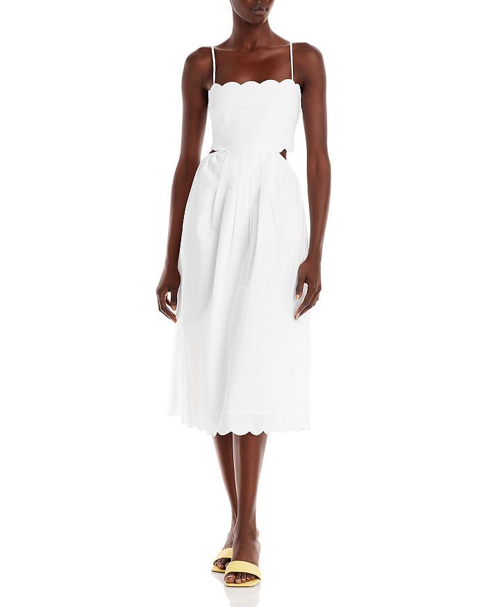 Lucy Paris Alba Scalloped Midi Dress Back to Results -  Women - Bloomingdale's | Bloomingdale's (US)