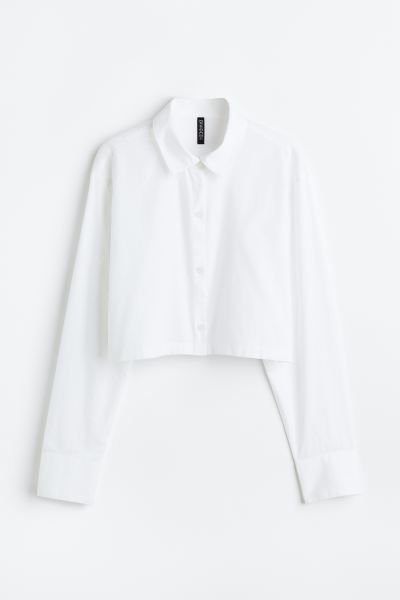 Cotton Crop Shirt | H&M (US + CA)