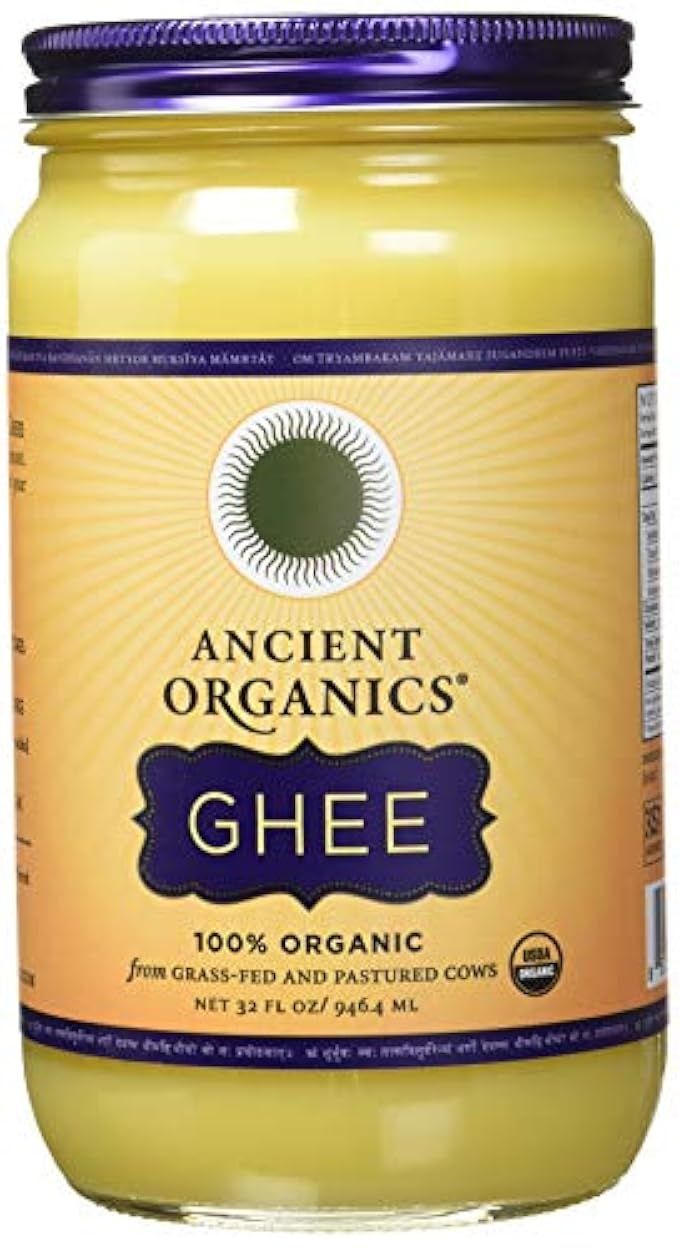 ANCIENT ORGANICS 100% Organic Ghee from Grass-fed Cows, 32oz | Amazon (US)