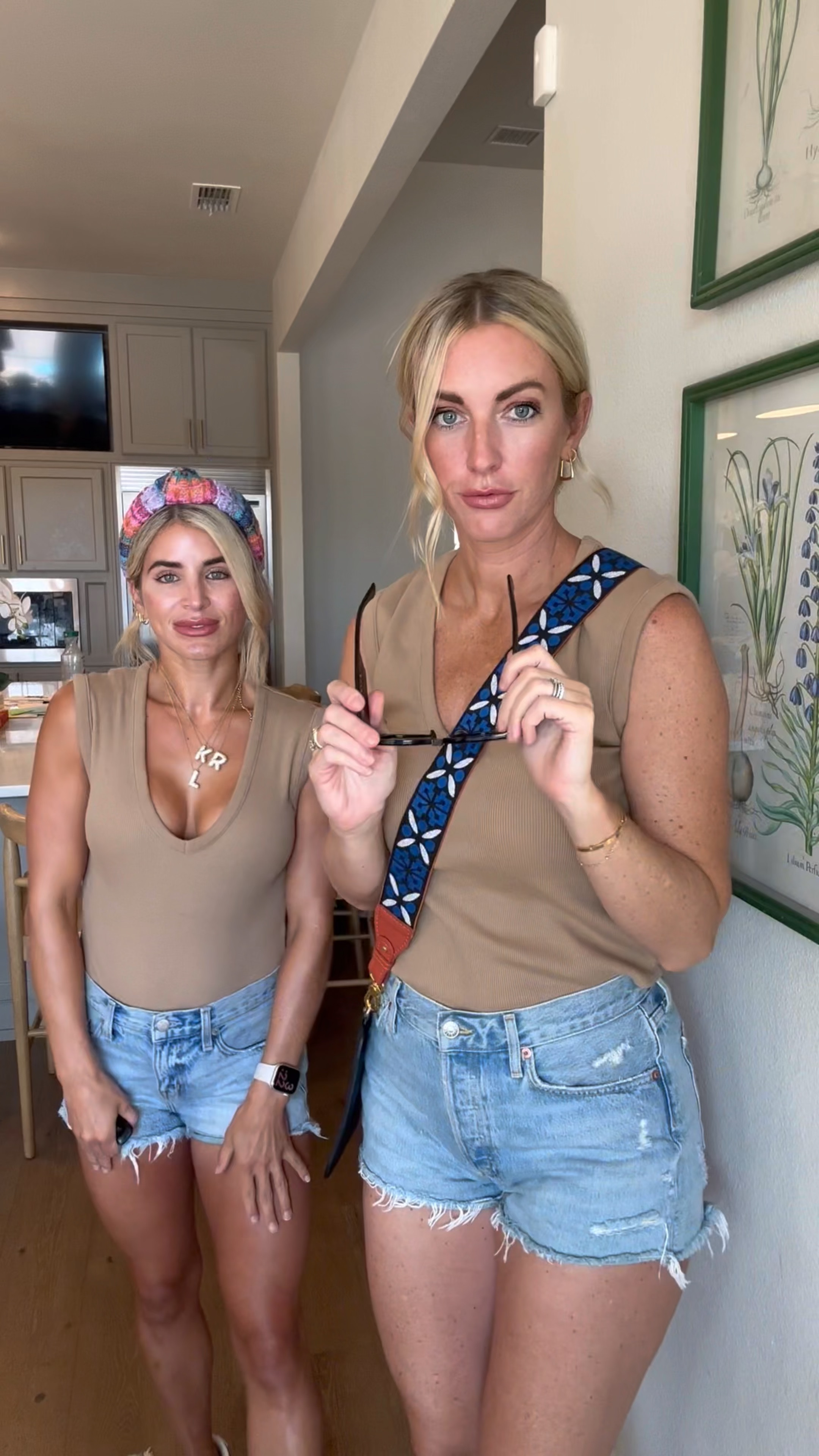 Tall and small fashion! Great taupe body suit from target pairs nicely with jean shorts, sneakers, or sandals. Great for on-the-go look or just a casual/relaxed style.
Misty, 5’10, wearing a large 
Dorane, 5’3, wearing an xs

#LTKStyleTip