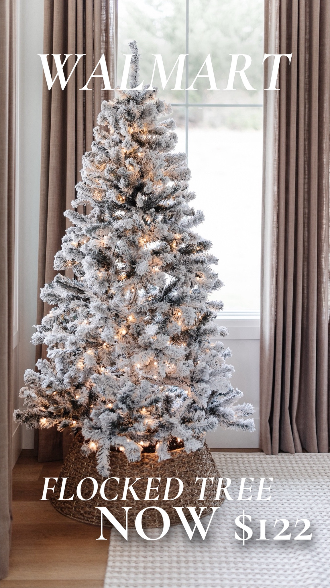 My flocked tree is now only $122!! 

Christmas, holiday, flocked tree, budget friendly holiday, Walmart, home decor, Christmas tree, holiday tree, tree collar, rug, curtains 

#LTKHome #LTKSeasonal #LTKHoliday