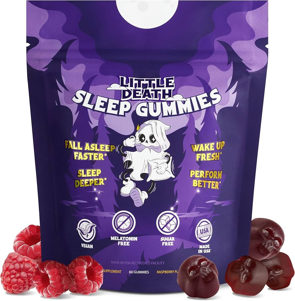 LITTLE DEATH Deep Sleep Gummies, 60 Pcs. – 50 mg. Magnesium, Ashwagandha, Chamomile, Vitamin B6... | Amazon (US)