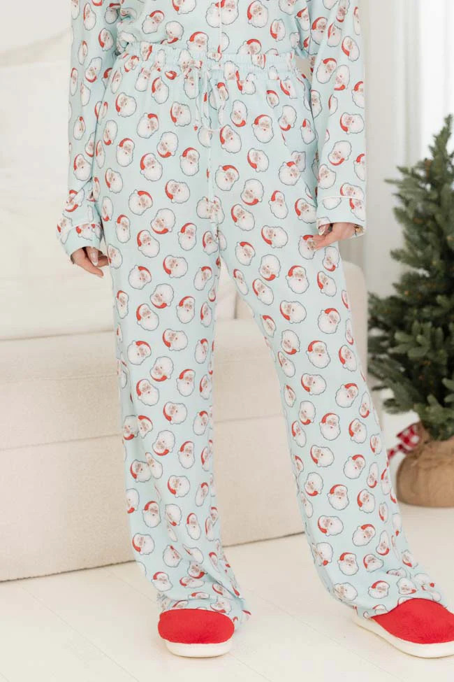 Believe in The Magic Santa Print Pajama Pant | Pink Lily