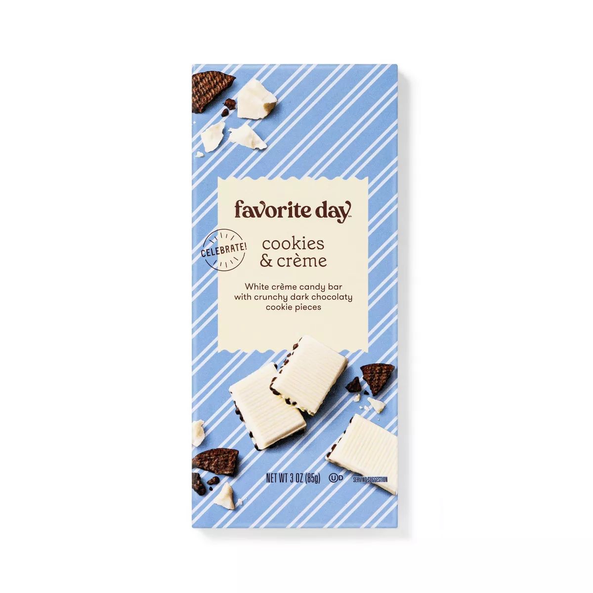 Cookies & Crème Candy Bar - 3oz - Favorite Day™ | Target
