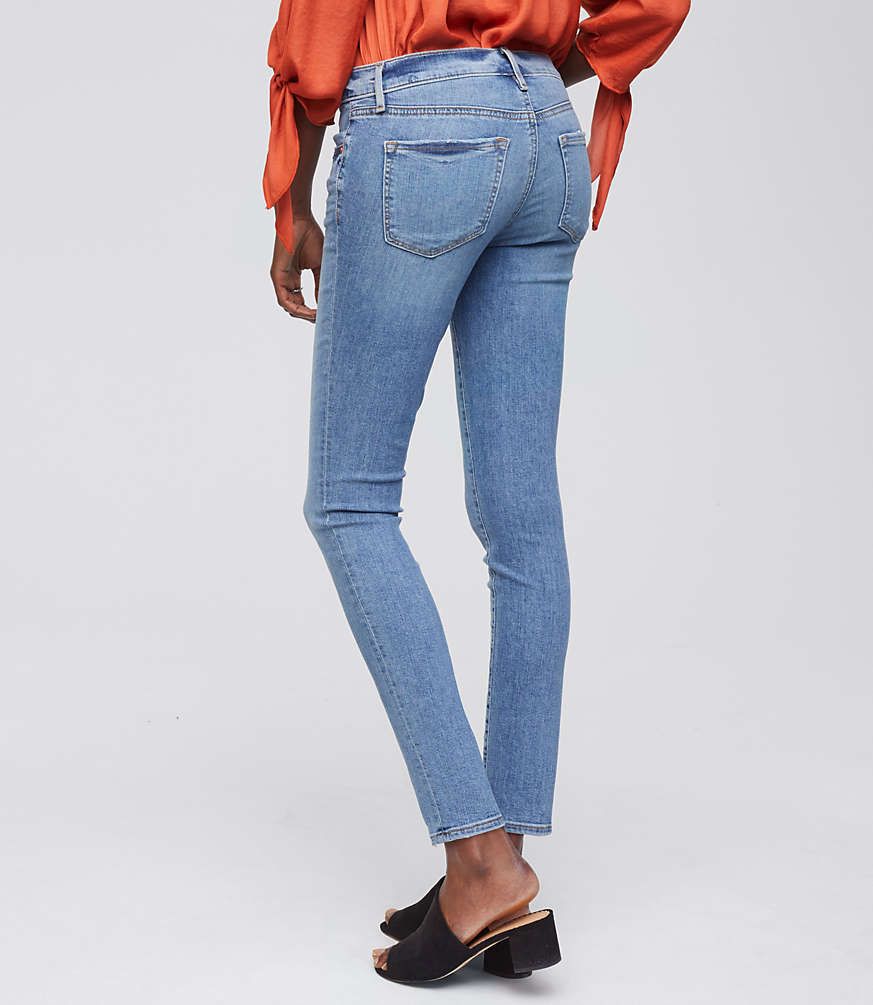 Petite Modern Skinny Jeans in Classic Light Indigo Wash | LOFT