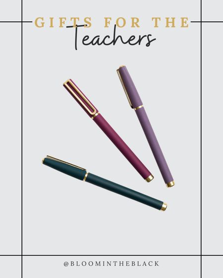 Teacher gift, fancy pens, soft touch pens, Amazon 

#LTKunder50 #LTKHoliday #LTKGiftGuide