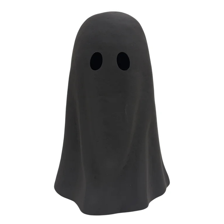 Paper Mache Ghost Decoration, Black, 11", Halloween by Way To Celebrate | Walmart (US)