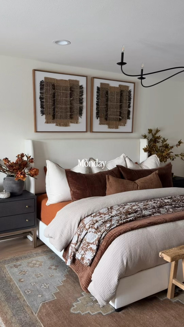 A week of fall bedding combos because apparently I can’t pick just one.