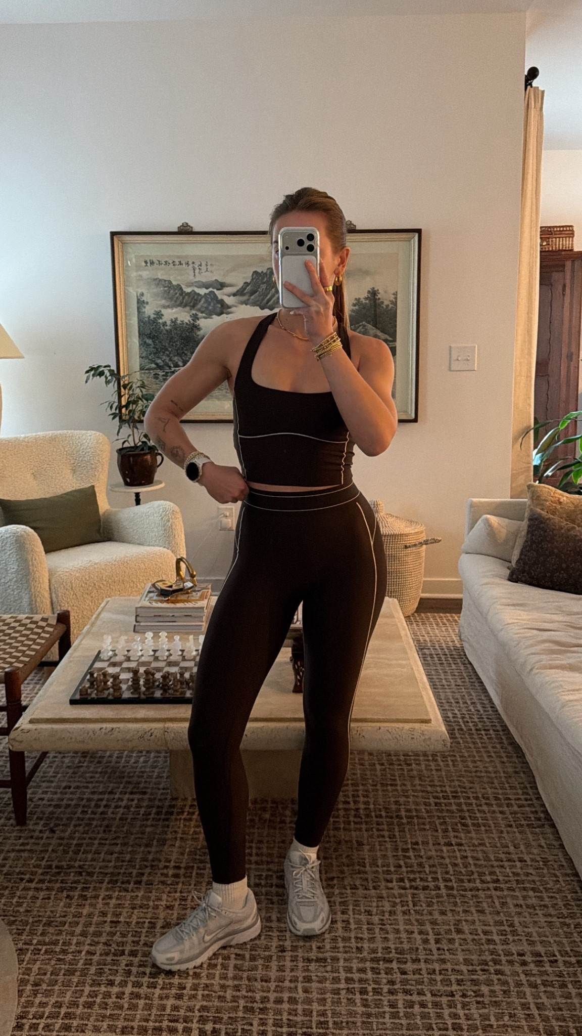 12/29/25 Wearing my Abercrombie YPB brown workout set with my Nike P6000 sneakers — this set is a 10/10. Super flattering, comfortable, and perfect for workouts or errands. I’m wearing a size XS in both the top and bottom.

#LTKfitnessgoals #LTKootd #LTKActive