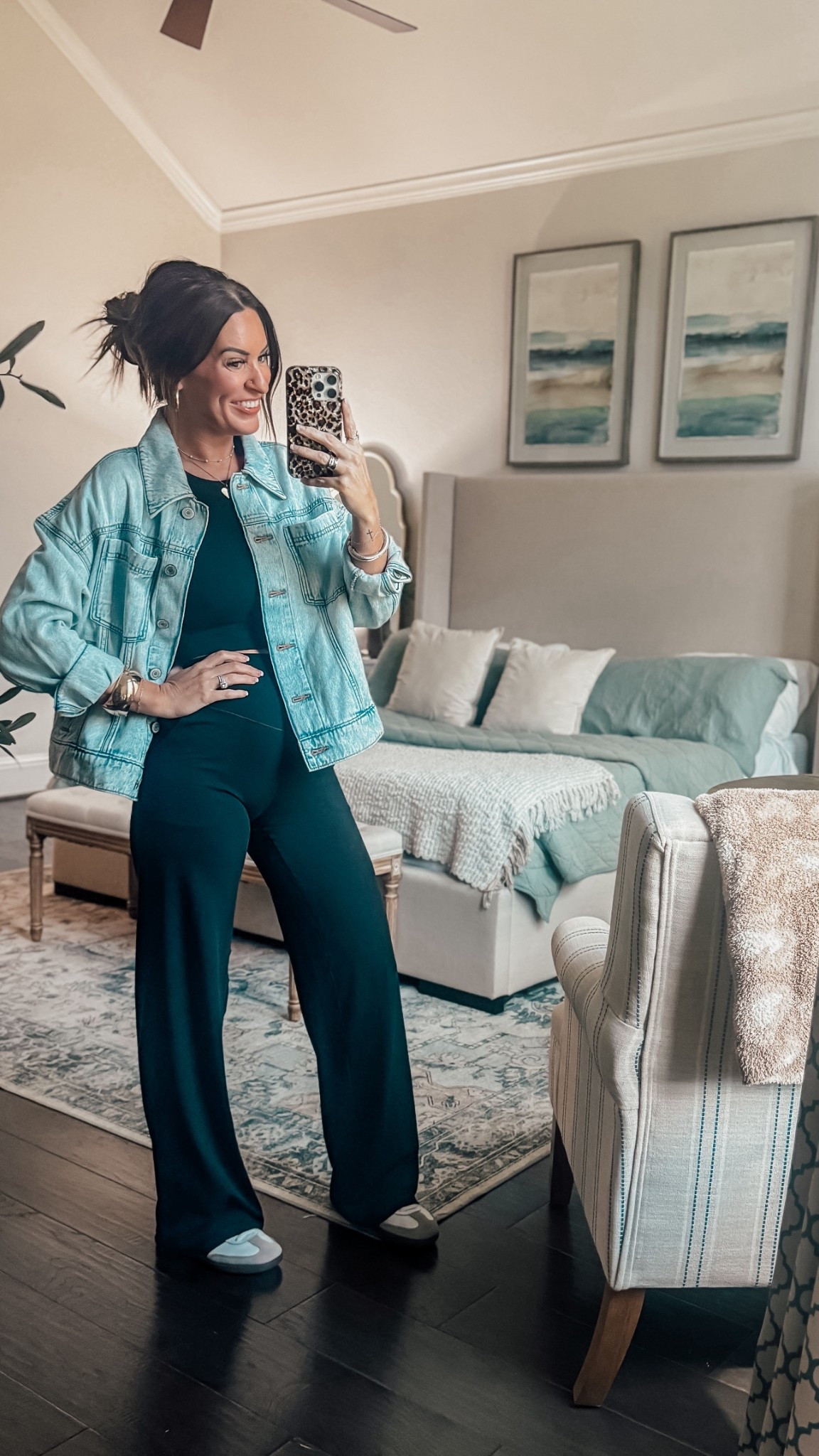 Wearing an XS in the pants and small in the top! I’m 5”6, the regular was a bit too perfect so I went with the long! 

#LTKCyberWeek #LTKootd #LTKgrwm