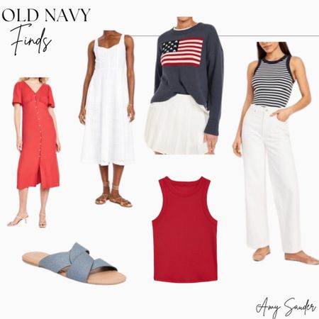 Old Navy finds on sale 
Summer outfits 
White jeans 
Sandals 

#LTKStyleTip #LTKSeasonal #LTKFindsUnder100