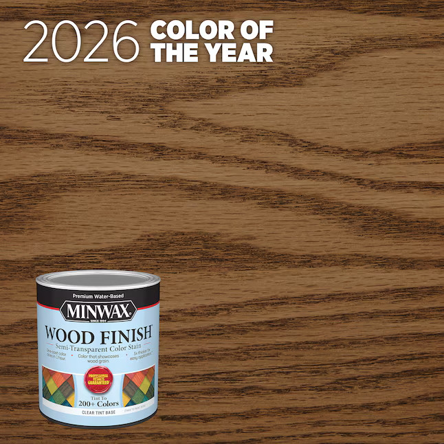 Minwax Wood Finish Water-based 2026 Color of the Year Special Walnut MW224 Semi-transparent Inter... | Lowe's