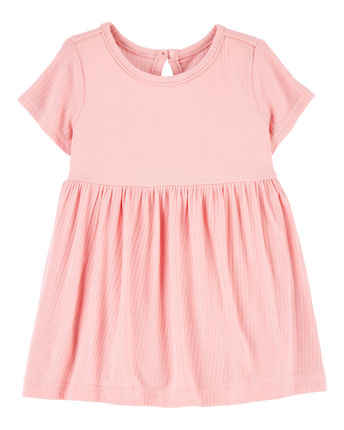 Baby Girl Solid PurelySoft Bodysuit Dress - Pink | Carter's Inc