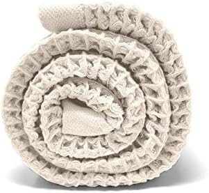 K-25 Waffle Face Towel, 100% Organic Cotton, 13"x13" Extra Large, Quick Drying, Soft, Ultra Absorben | Amazon (US)