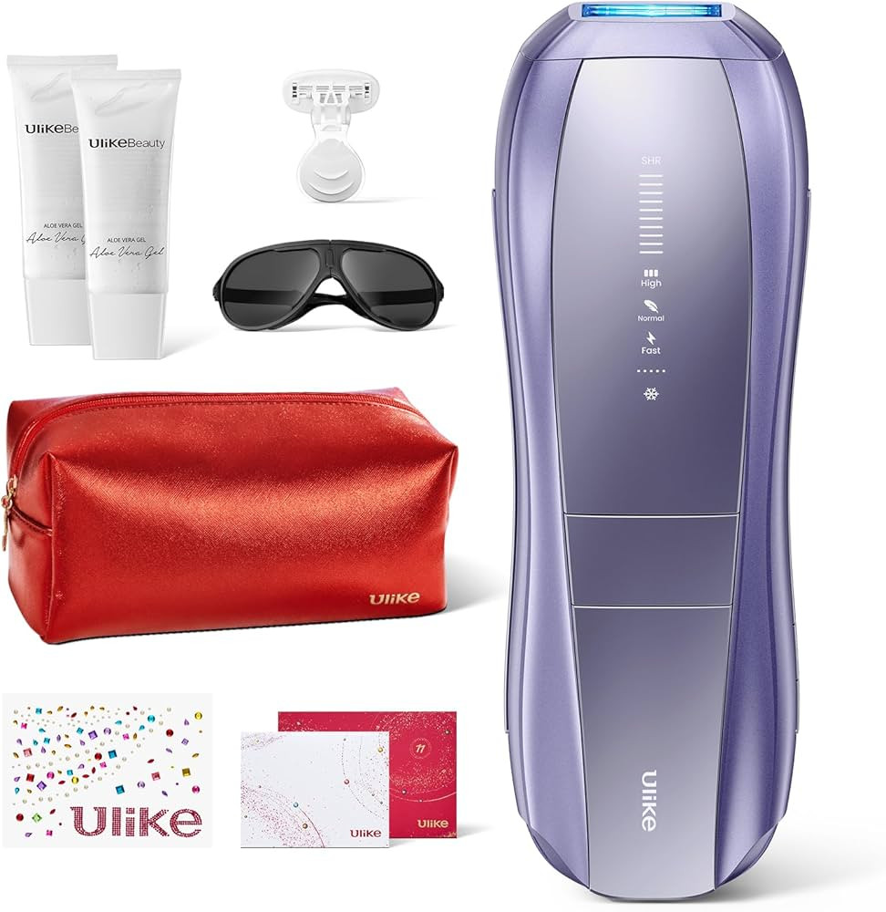Ulike Laser Hair Removal, Air 10 IPL Hair Removal Device with Ice Cooling, Dual Lights, SHR Mode ... | Amazon (US)