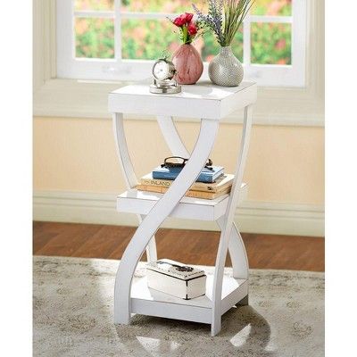 Lakeside Twisted Side Table - Modern Accent Table with Distressed Finish | Target