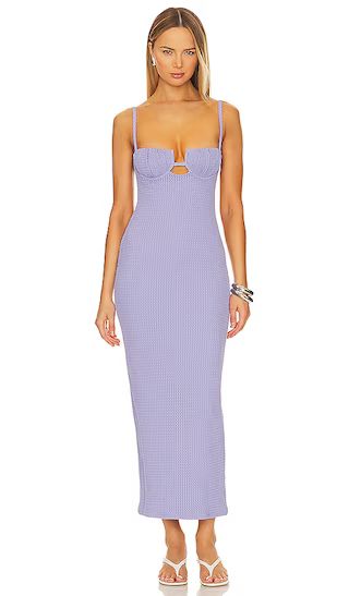 Petal Long Slip Dress in Lavender Crochet | Revolve Clothing (Global)