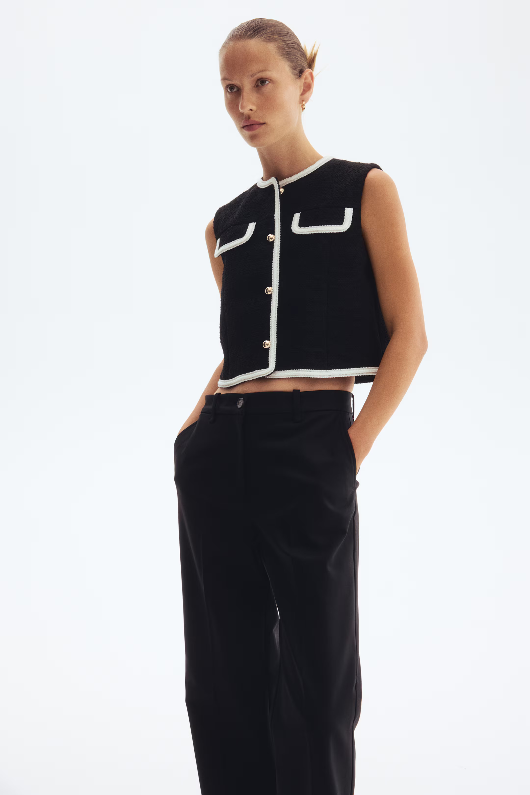 Bouclé waistcoat | H&M (UK, MY, IN, SG, PH, TW, HK)