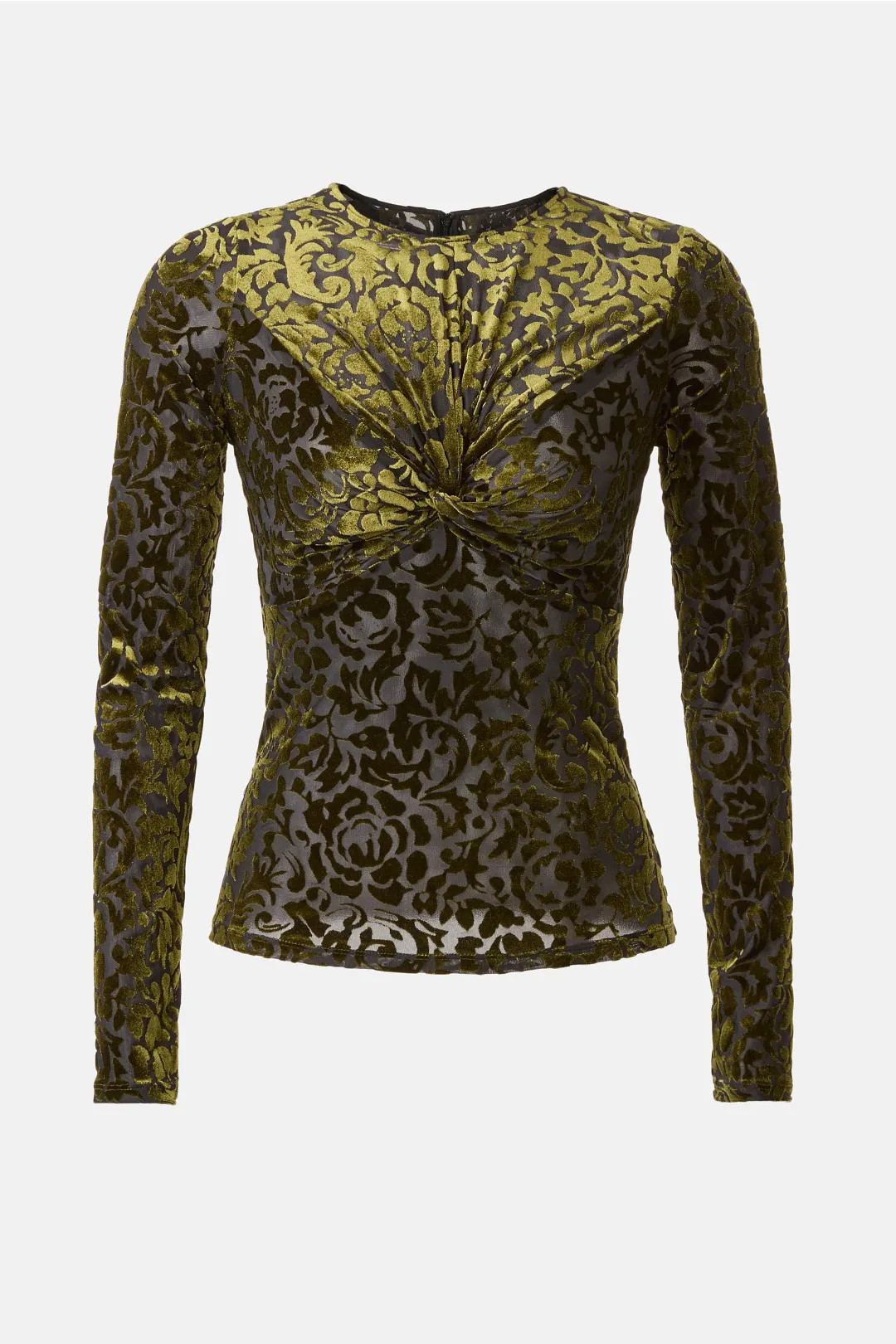 Sea NY x RTR Velvet Burnout Long Sleeve Top | Rent the Runway