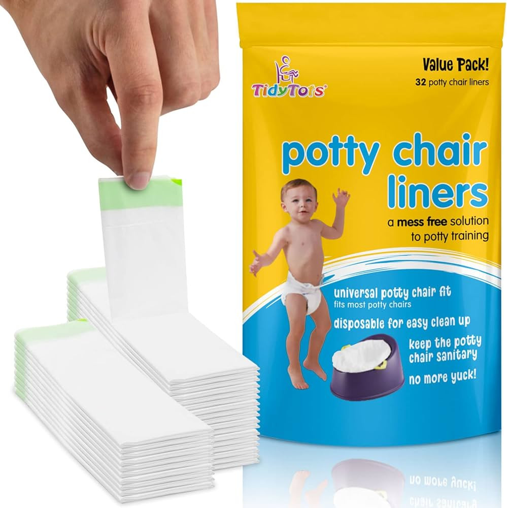 Disposable Potty Chair Liners for Potty Training Toddlers | Value Pack of 32 Disposable Potty Lin... | Amazon (US)